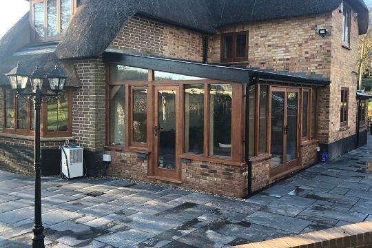 Wooden conservatory in Dorset